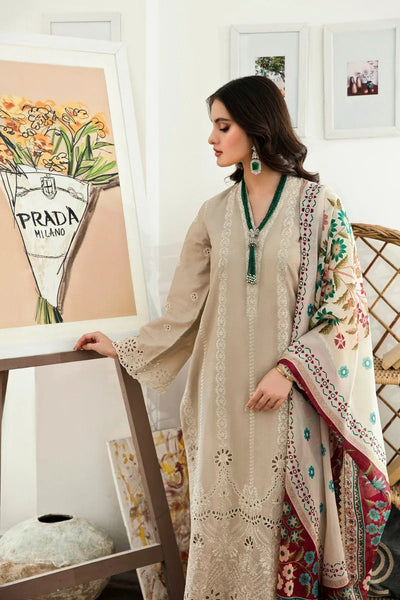 DHANAK 3PC CHICKENKARI HEAVY EMBROIDERED UNSTITCHED (NC 7511)