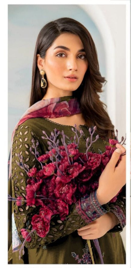 LIMELIGHT DHANAK 3PC EMBROIDERED UNSTITCHED ARTICLE (NC 3050 E)