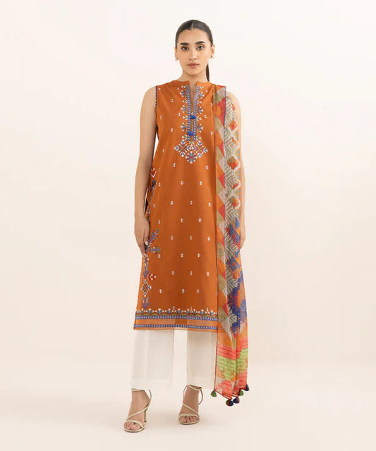 BATIK DHANAK 3PC EMBROIDERED UNSTITCHED ARTICLE (NC 3081)