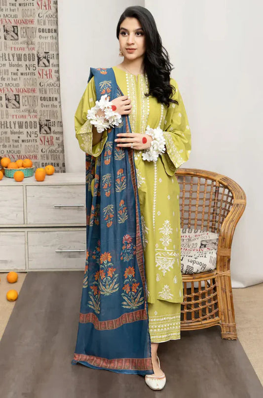 URGE DHANAK 3PC EMBROIDERED UNSTITCHED ARTICLE (NC 7543)