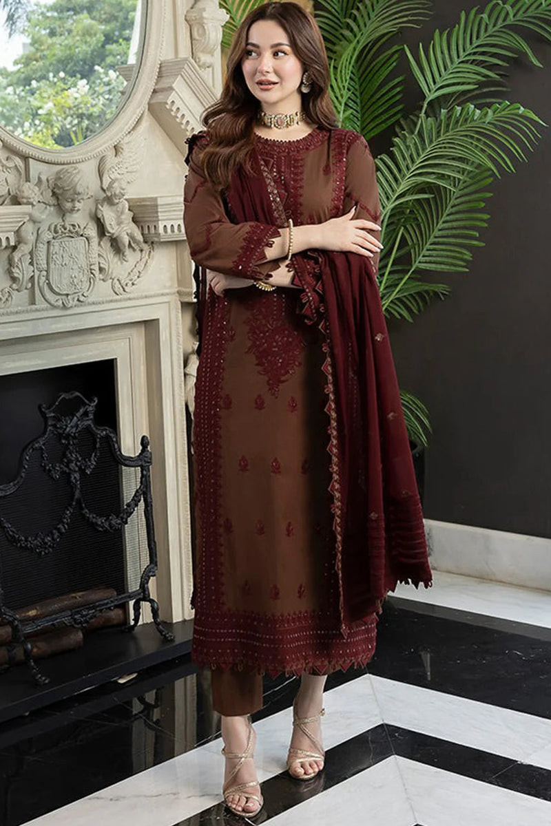 DHANAK 3PC HEAVY EMBROIDERED UNSTITCHED ARTICLE (NC 3064)