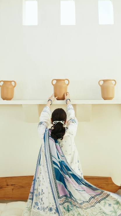 DURE FISHAN DHANAK 3PC EMBROIDERED UNSTITCHED ARTICLE (NC 7504)