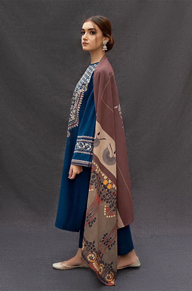 DHANAK 3PC EMBROIDERED UNSTITCHED ARTICLE (NC 3047)