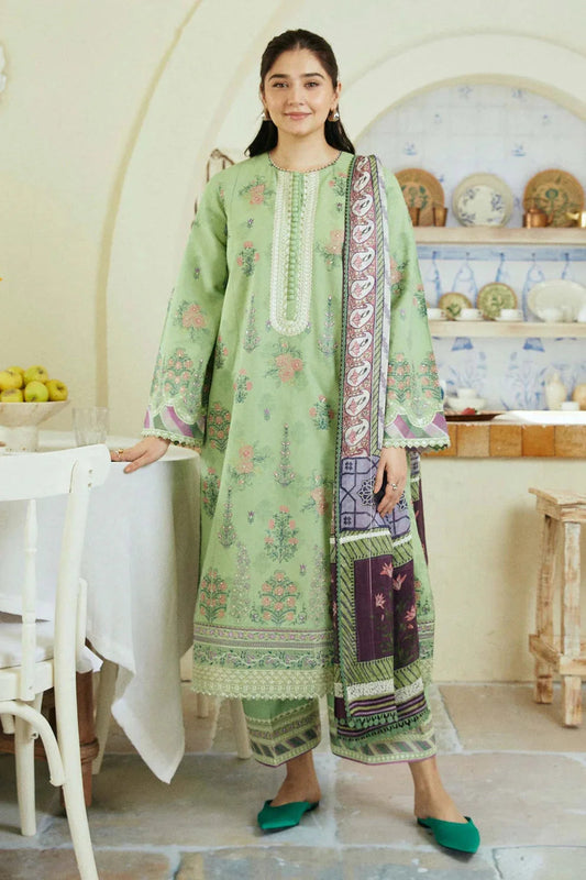 DUR E FISHAN DHANAK 3PC EMBROIDERED UNSTITCHED ARTICLE (NC 7526)