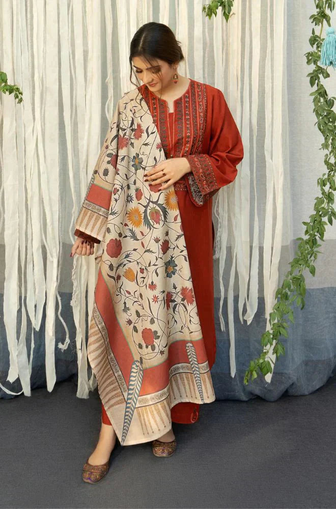 DHANAK 3PC EMBROIDERED UNSTITCHED ARTICLE (NC 7532 B)