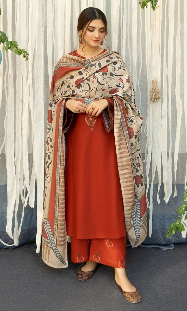 DHANAK 3PC EMBROIDERED UNSTITCHED ARTICLE (NC 7532 B)