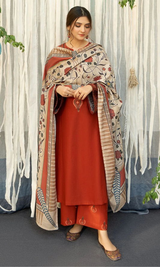 DHANAK 3PC EMBROIDERED UNSTITCHED ARTICLE (NC 7532 B)