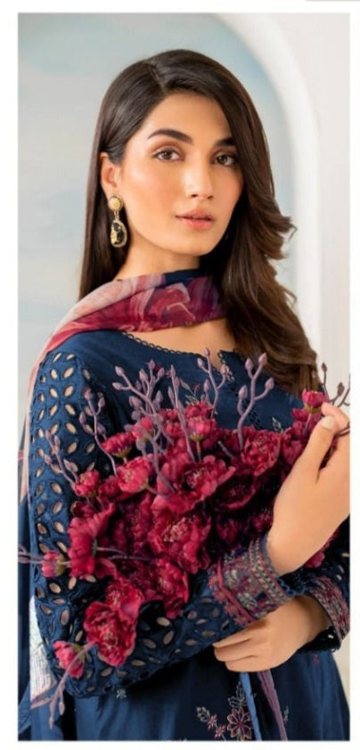 LIMELIGHT DHANAK 3PC EMBROIDERED UNSTITCHED ARTICLE (NC 3050 D)