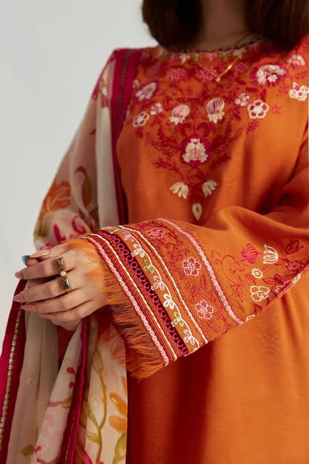 DHANAK 3PC EMBROIDERED UNSTITCHED ARTICLE (NC 3048)