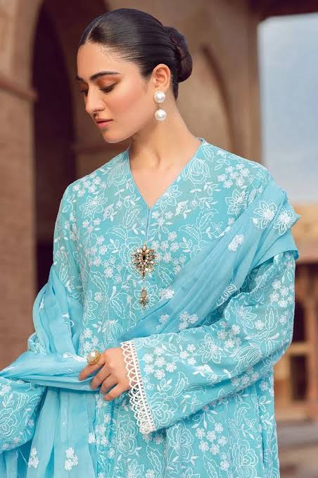 DHANAK 3PC HEAVY EMBROIDERED UNSTITCHED ARTICLE (NC 3066)