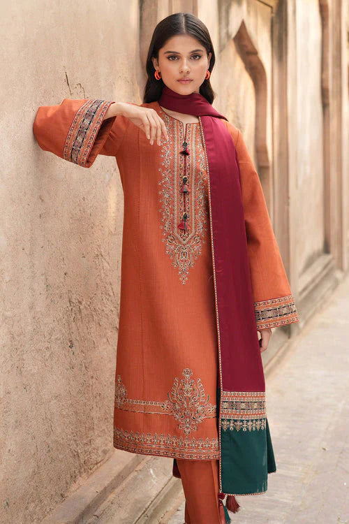 JAZMIN DHANAK 3PC EMBROIDERED UNSTITCHED ARTICLE (NC 7533 A)