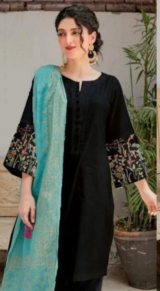 ASLING DHANAK 3PC EMBROIDERED UNSTITCHED ARTICLE (NC 7573 B)