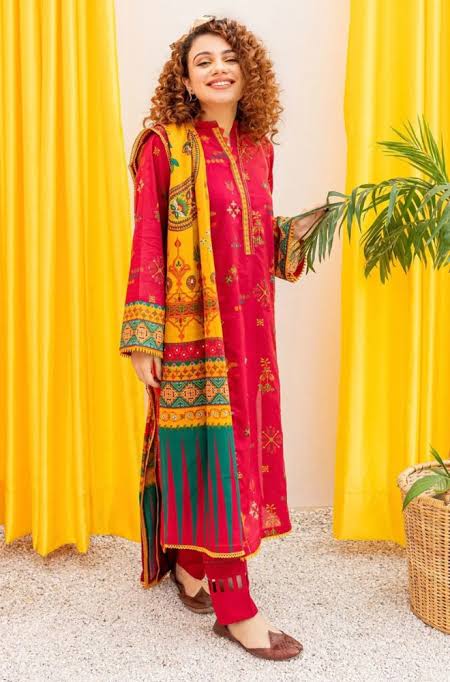 DHANAK 3PC EMBROIDERED UNSTITCHED ARTICLE (NC 7536)