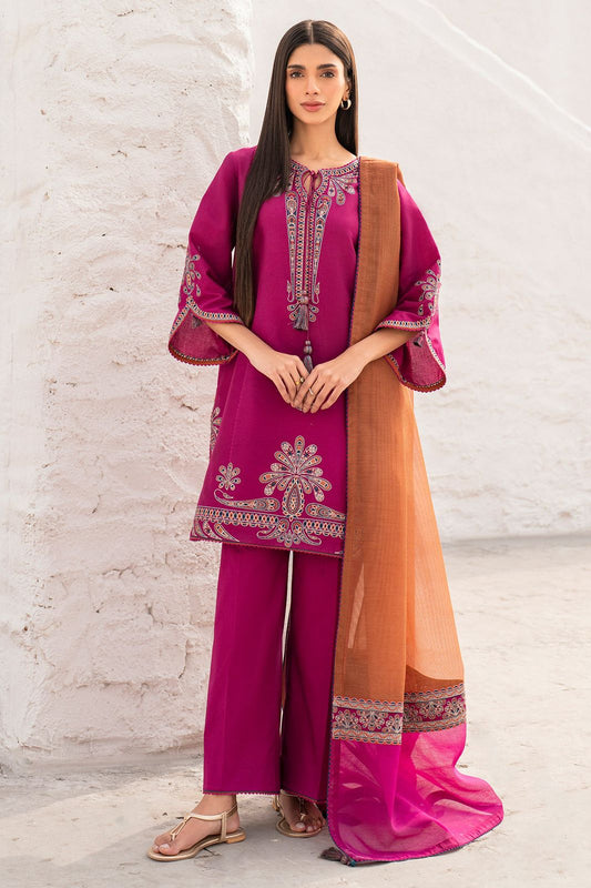 DHANAK 3PC HEAVY EMBROIDERED UNSTITCHED ARTICLE (NC 3058)