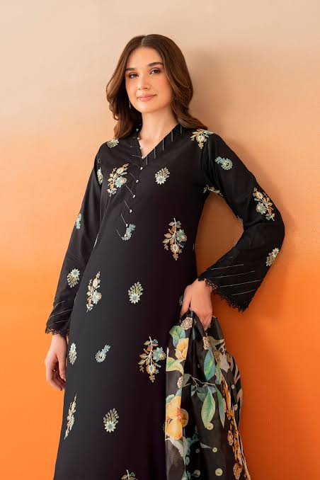 PANCHE APPAREL DHANAK 3PC EMBROIDERED UNSTITCHED ARTICLE (NC 3079)