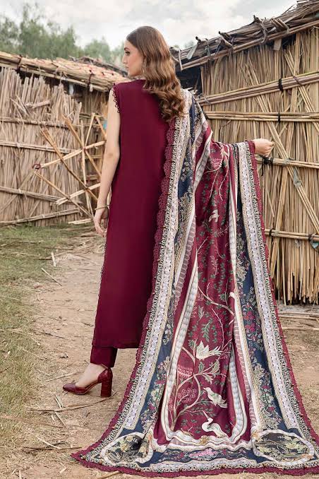 DHANAK 3PC HEAVY EMBROIDERED UNSTITCHED ARTICLE (NC 7516)