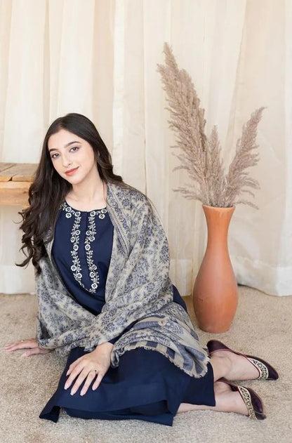 DHANAK 3PC EMBROIDERED UNSTITCHED (NC 7527)