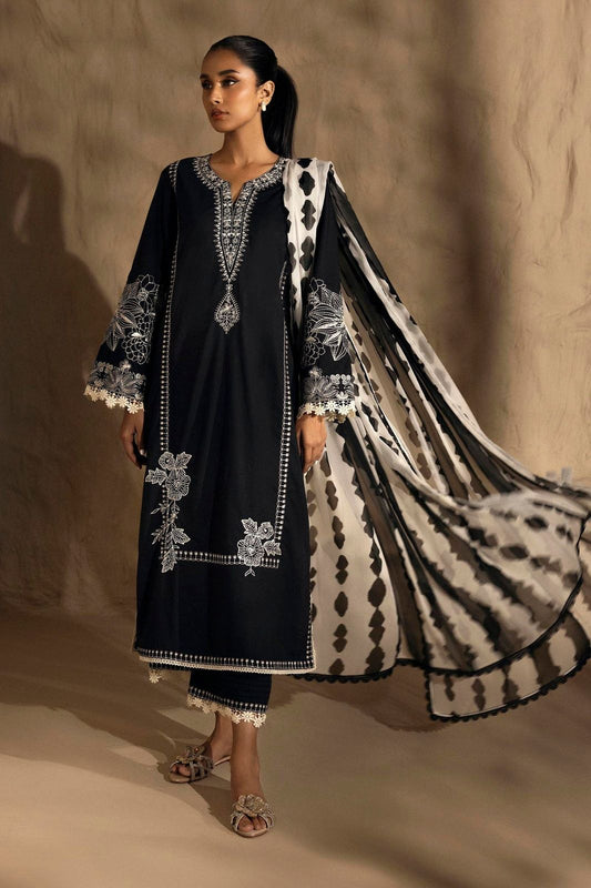 DHANAK 3PC HEAVY EMBROIDERED UNSTITCHED (NC 7524)