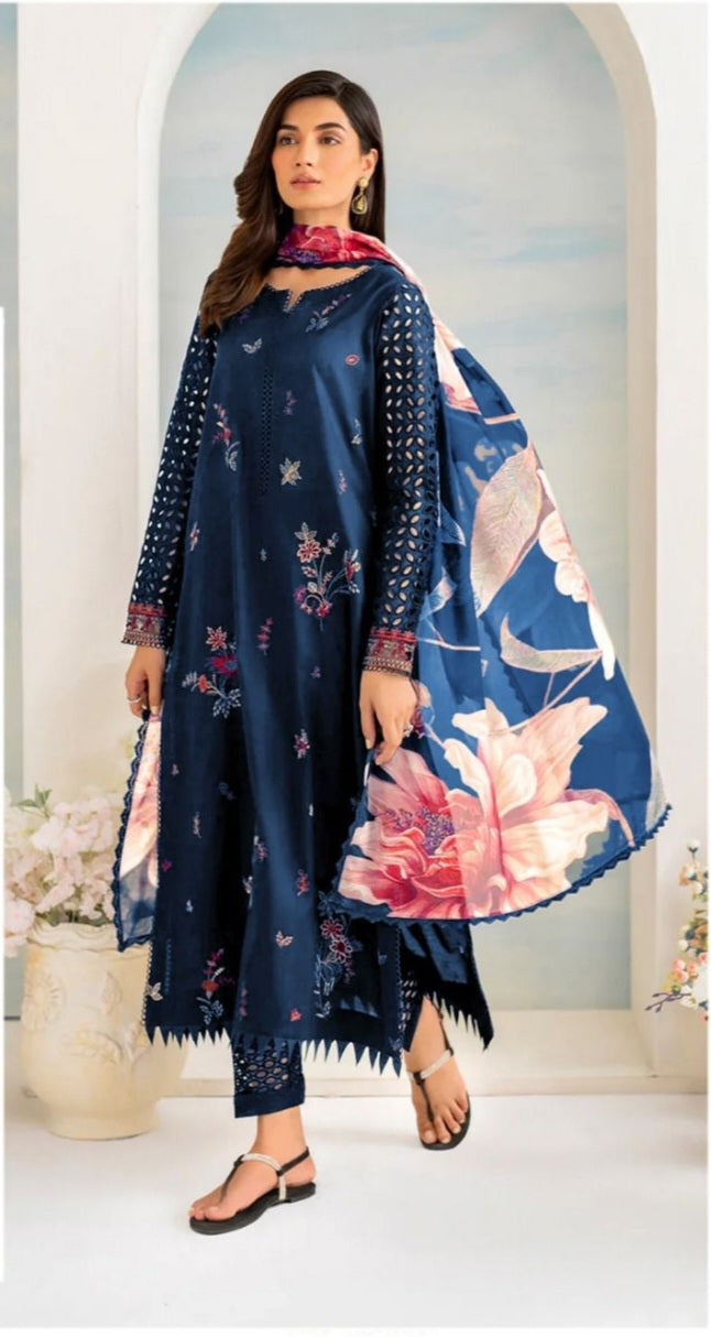 LIMELIGHT DHANAK 3PC EMBROIDERED UNSTITCHED ARTICLE (NC 3050 D)