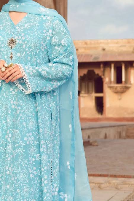 DHANAK 3PC HEAVY EMBROIDERED UNSTITCHED ARTICLE (NC 3066)