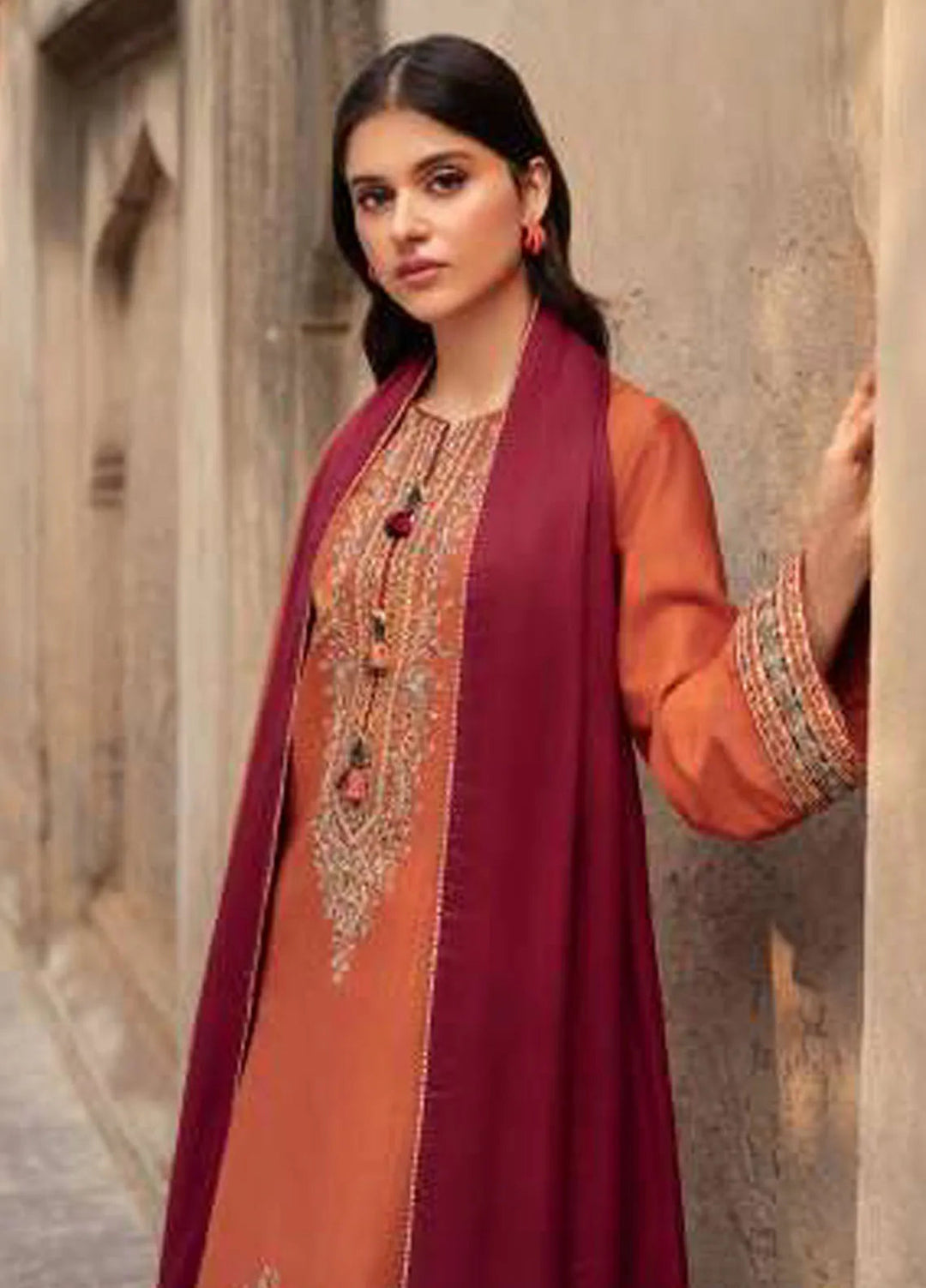 JAZMIN DHANAK 3PC EMBROIDERED UNSTITCHED ARTICLE (NC 7533 A)
