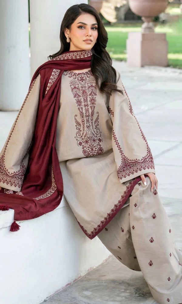 DHANAK 3PC EMBROIDERED UNSTITCHED (NC 7552)