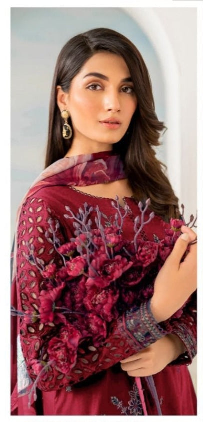 LIMELIGHT DHANAK 3PC EMBROIDERED UNSTITCHED ARTICLE (NC 3050 C)