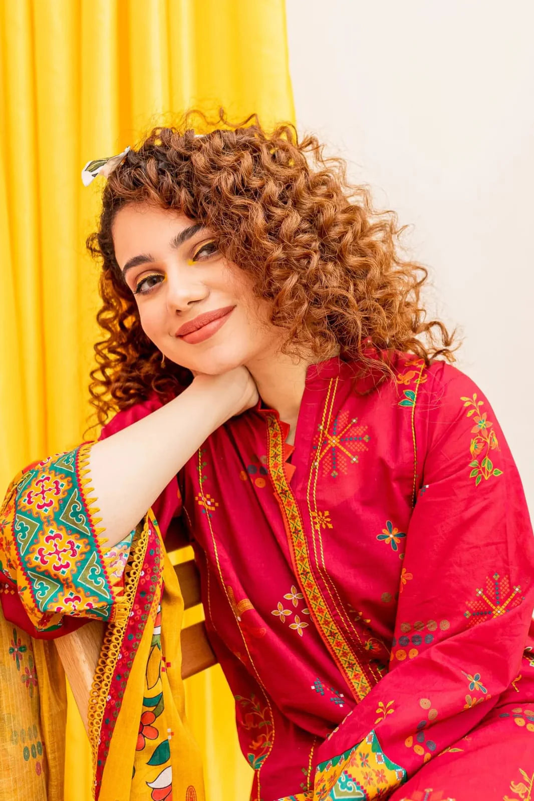 DHANAK 3PC EMBROIDERED UNSTITCHED ARTICLE (NC 7536)