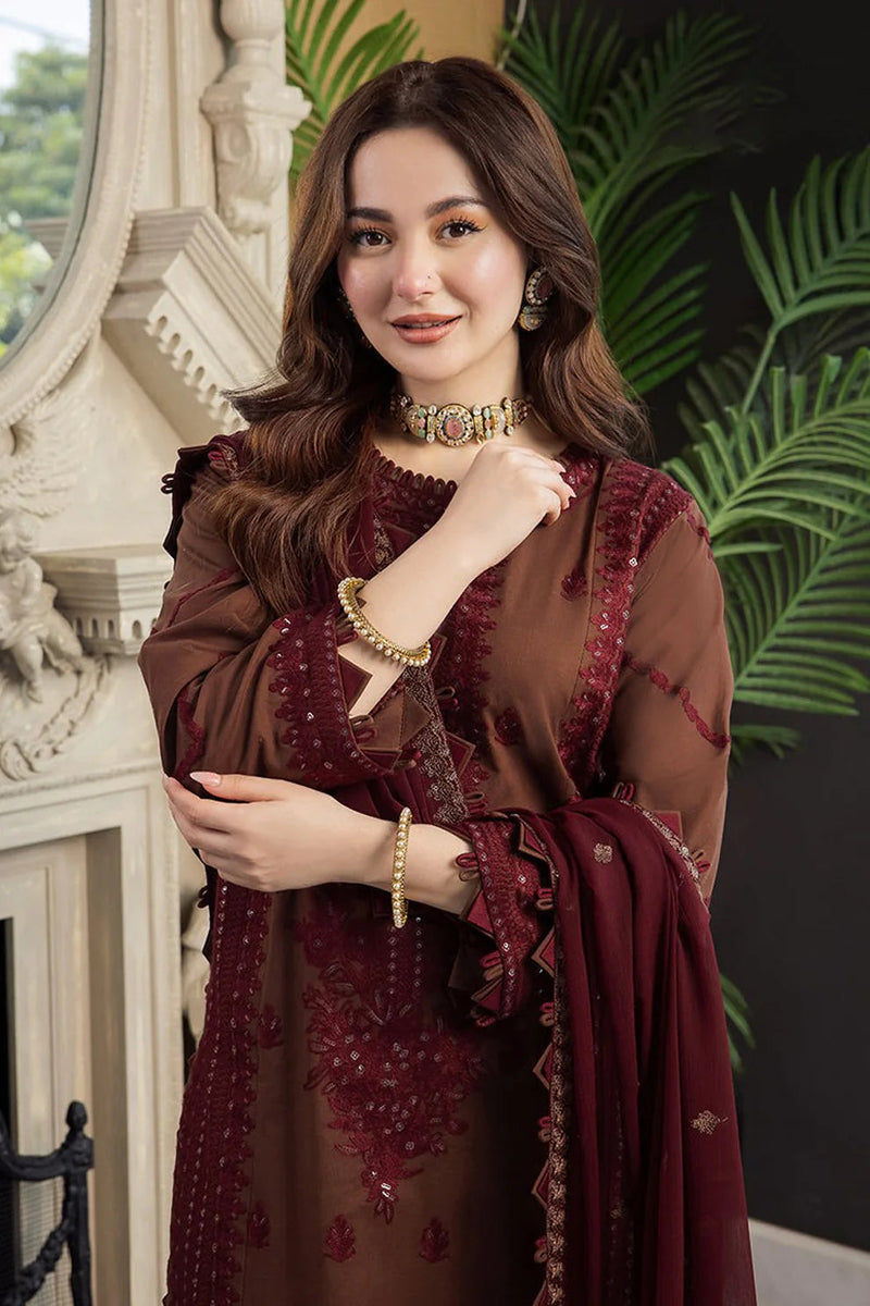 DHANAK 3PC HEAVY EMBROIDERED UNSTITCHED ARTICLE (NC 3064)